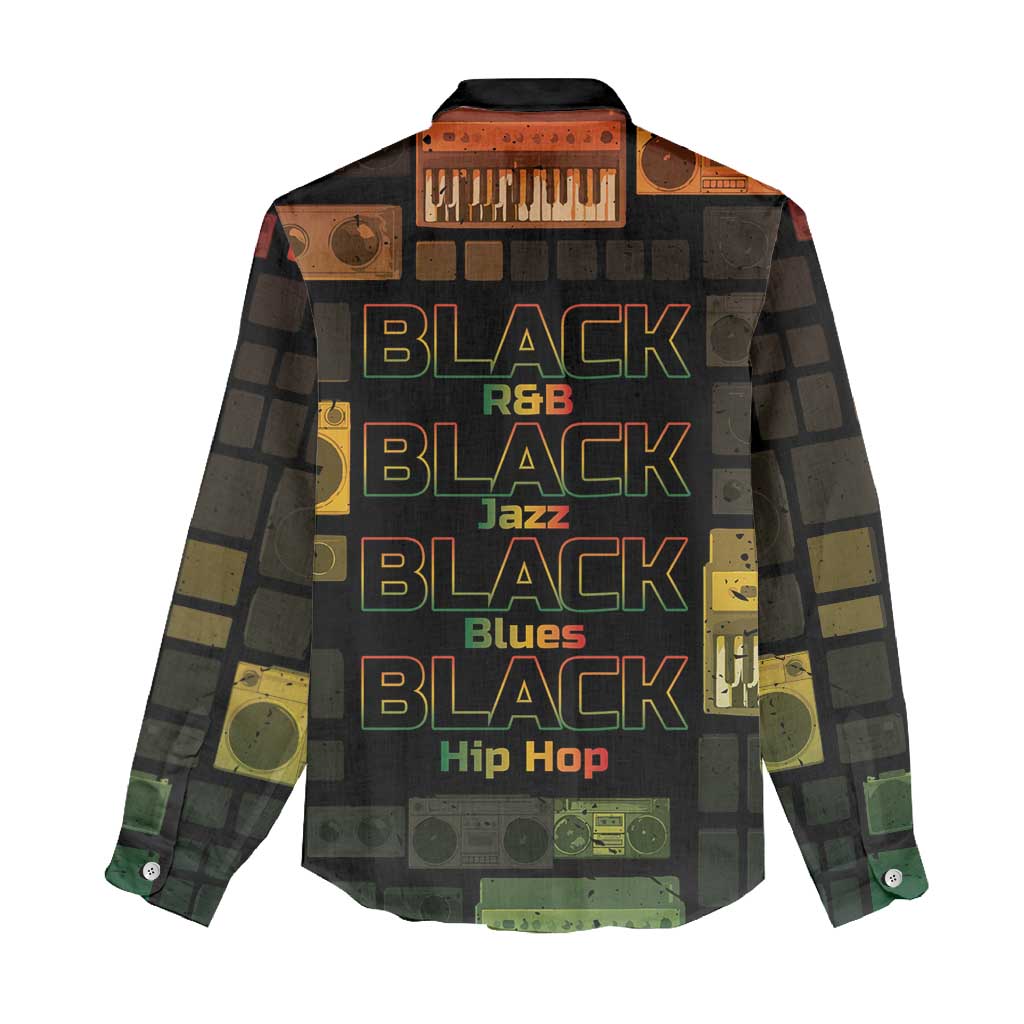 Black Music Month Women Casual Shirt All Music Is Black Music - Wonder Print Shop