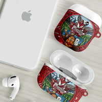 Happy Canada Day AirPods Case Cute Wildlife Animals Maple Leaf