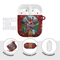 Happy Canada Day AirPods Case Cute Wildlife Animals Maple Leaf