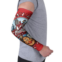 Happy Canada Day Arm Sleeves Cute Wildlife Animals Maple Leaf