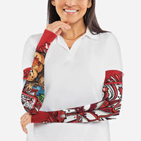 Happy Canada Day Arm Sleeves Cute Wildlife Animals Maple Leaf