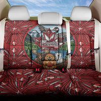 Happy Canada Day Back Car Seat Cover Cute Wildlife Animals Maple Leaf