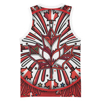Happy Canada Day Basketball Jersey Cute Wildlife Animals Maple Leaf