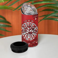 Happy Canada Day 4 in 1 Can Cooler Tumbler Cute Wildlife Animals Maple Leaf