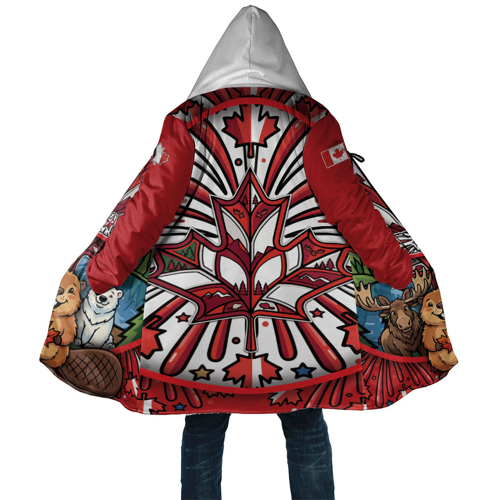 Happy Canada Day Cloak Cute Wildlife Animals Maple Leaf