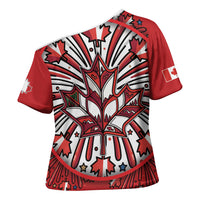 Happy Canada Day Cross Shoulder Shirt Cute Wildlife Animals Maple Leaf