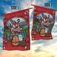 Happy Canada Day Garden Flag Cute Wildlife Animals Maple Leaf