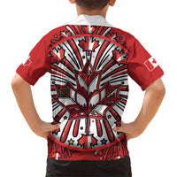 Happy Canada Day Hawaiian Shirt Cute Wildlife Animals Maple Leaf