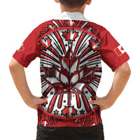 Happy Canada Day Kid Hawaiian Shirt Cute Wildlife Animals Maple Leaf
