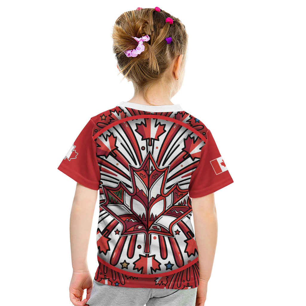 Happy Canada Day Kid T Shirt Cute Wildlife Animals Maple Leaf