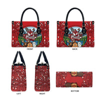 Happy Canada Day Leather Bag Cute Wildlife Animals Maple Leaf