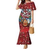 Happy Canada Day Mermaid Dress Cute Wildlife Animals Maple Leaf