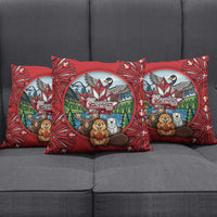 Happy Canada Day Pillow Cover Cute Wildlife Animals Maple Leaf