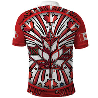 Happy Canada Day Polo Shirt Cute Wildlife Animals Maple Leaf