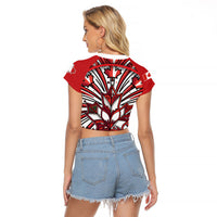Happy Canada Day Raglan Cropped T Shirt Cute Wildlife Animals Maple Leaf