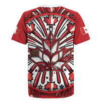 Happy Canada Day Rugby Jersey Cute Wildlife Animals Maple Leaf
