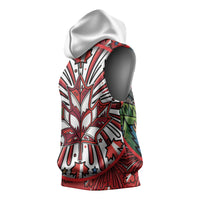 Happy Canada Day Sleeveless Hoodie Cute Wildlife Animals Maple Leaf