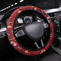 Happy Canada Day Steering Wheel Cover Cute Wildlife Animals Maple Leaf