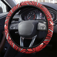 Happy Canada Day Steering Wheel Cover Cute Wildlife Animals Maple Leaf