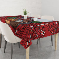 Happy Canada Day Tablecloth Cute Wildlife Animals Maple Leaf