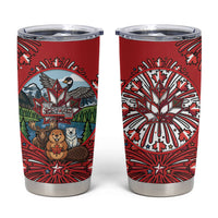 Happy Canada Day Tumbler Cup Cute Wildlife Animals Maple Leaf