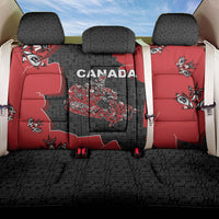 Canada National Indigenous Peoples Day Back Car Seat Cover Red Map Haida Totem Patterns