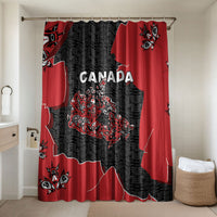Canada National Indigenous Peoples Day Bathroom Set Red Map Haida Totem Patterns