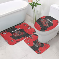 Canada National Indigenous Peoples Day Bathroom Set Red Map Haida Totem Patterns