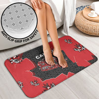Canada National Indigenous Peoples Day Bathroom Set Red Map Haida Totem Patterns