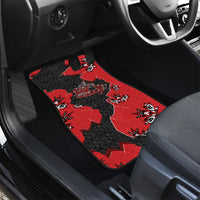 Canada National Indigenous Peoples Day Car Mats Red Map Haida Totem Patterns