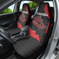 Canada National Indigenous Peoples Day Car Seat Cover Red Map Haida Totem Patterns