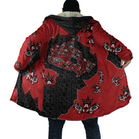Canada National Indigenous Peoples Day Cloak Red Map Haida Totem Patterns
