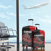 Canada National Indigenous Peoples Day Luggage Cover Red Map Haida Totem Patterns