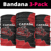 Canada National Indigenous Peoples Day Neck Gaiter Red Map Haida Totem Patterns