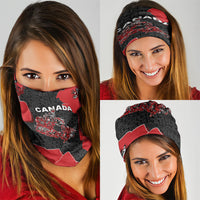 Canada National Indigenous Peoples Day Neck Gaiter Red Map Haida Totem Patterns