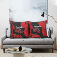 Canada National Indigenous Peoples Day Pillow Cover Red Map Haida Totem Patterns