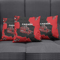 Canada National Indigenous Peoples Day Pillow Cover Red Map Haida Totem Patterns