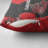 Canada National Indigenous Peoples Day Pillow Cover Red Map Haida Totem Patterns
