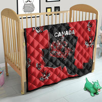Canada National Indigenous Peoples Day Quilt Red Map Haida Totem Patterns