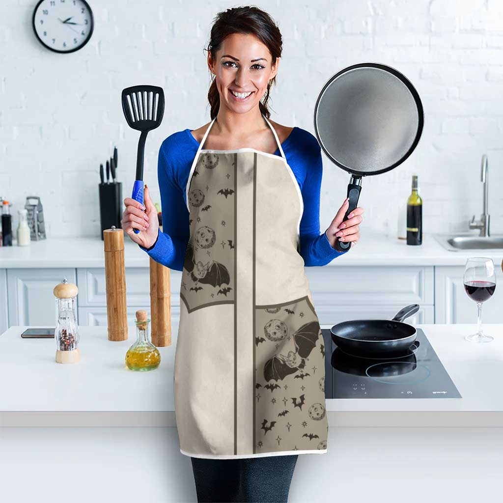 Western Gothic Yoke Apron Bat And Stars - Wonder Print Shop