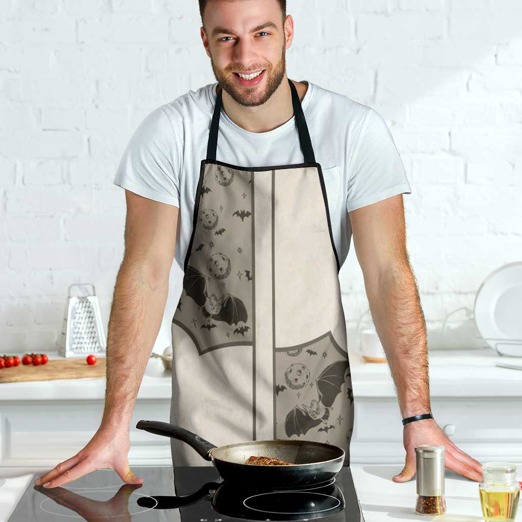 Western Gothic Yoke Apron Bat And Stars - Wonder Print Shop