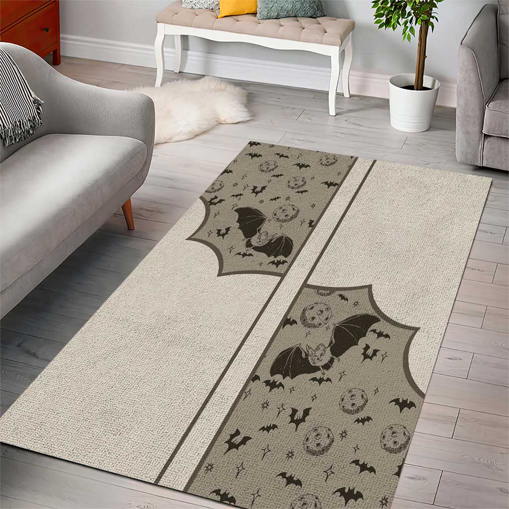 Western Gothic Yoke Area Rug Bat And Stars - Wonder Print Shop