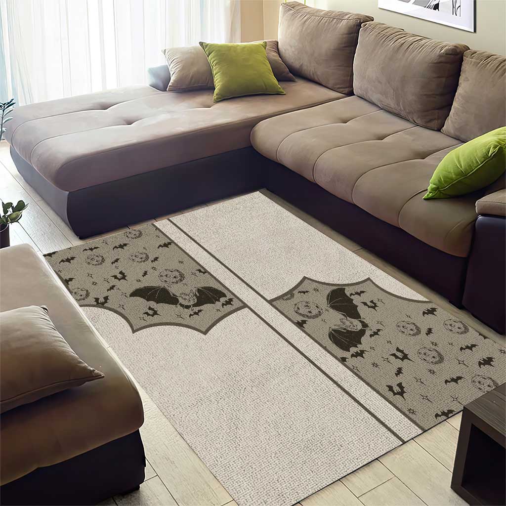 Western Gothic Yoke Area Rug Bat And Stars - Wonder Print Shop