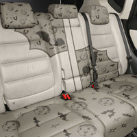 Western Gothic Yoke Back Car Seat Cover Bat And Stars - Wonder Print Shop