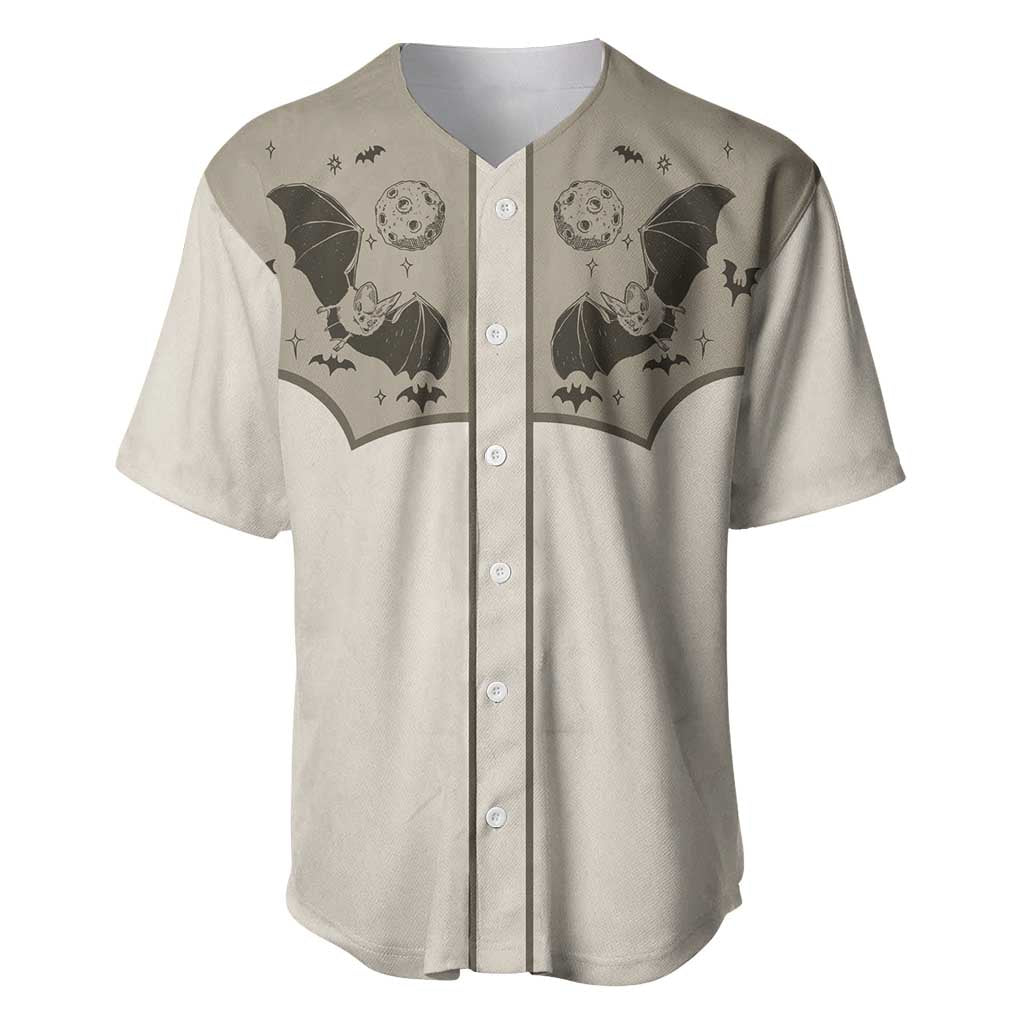 Western Gothic Yoke Baseball Jersey Bat And Stars - Wonder Print Shop