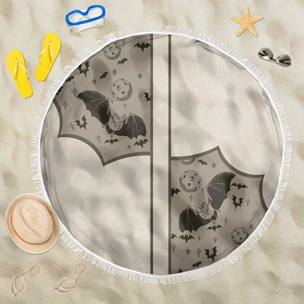 Western Gothic Yoke Beach Blanket Bat And Stars - Wonder Print Shop
