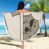 Western Gothic Yoke Beach Blanket Bat And Stars - Wonder Print Shop