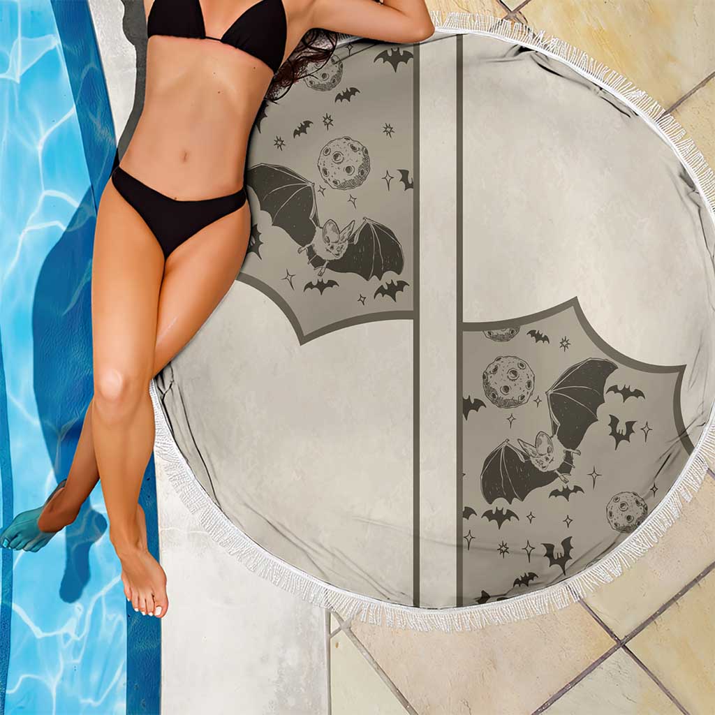 Western Gothic Yoke Beach Blanket Bat And Stars - Wonder Print Shop