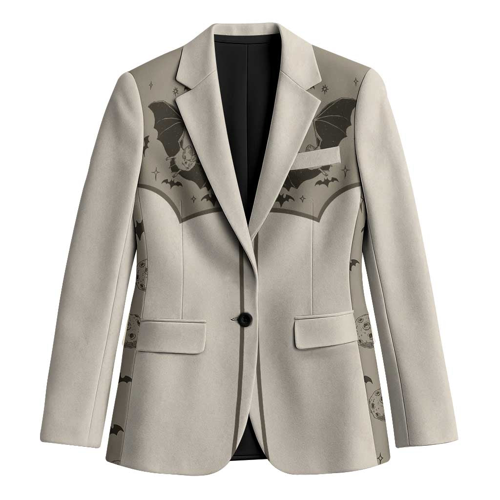 Western Gothic Yoke Blazer Bat And Stars - Wonder Print Shop