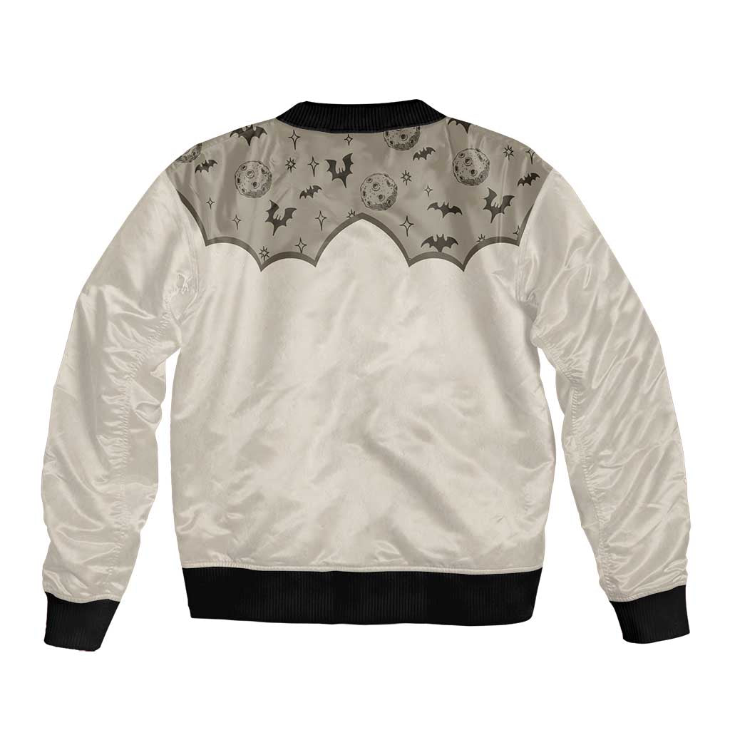 Western Gothic Yoke Bomber Jacket Bat And Stars - Wonder Print Shop
